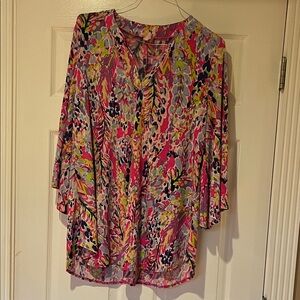 Colorful Abstract Women's Blouse